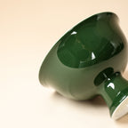 Deep Green Orchid Pedestal Cup side view