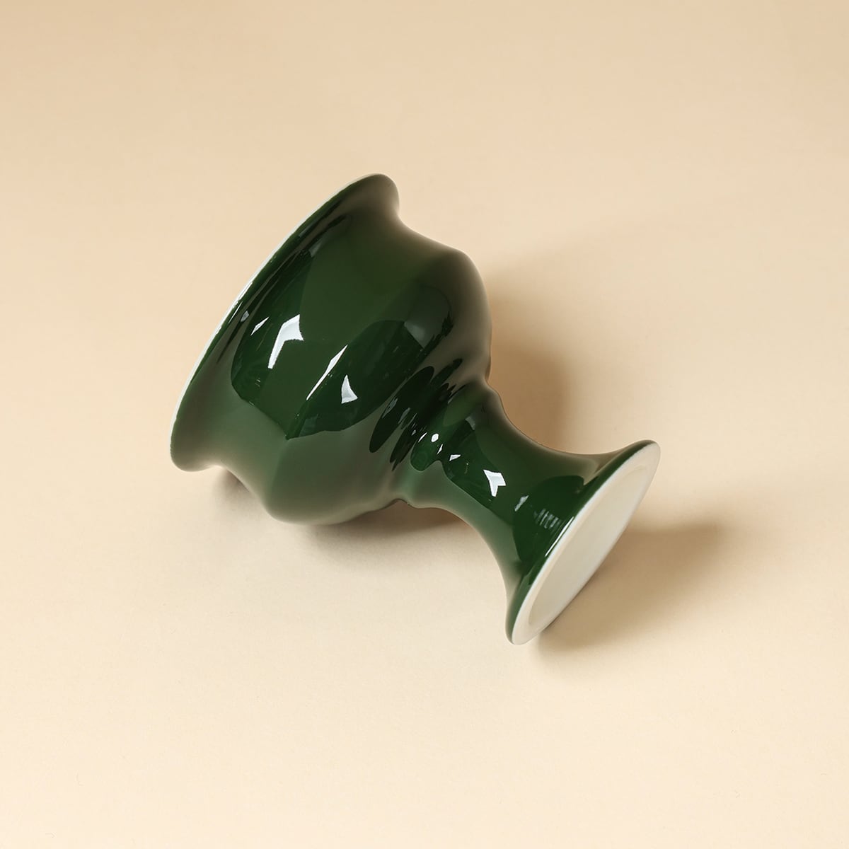 Deep Green Pedestal Incense Burner — view 4