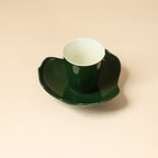 Deep Green Petal Coaster — view 2