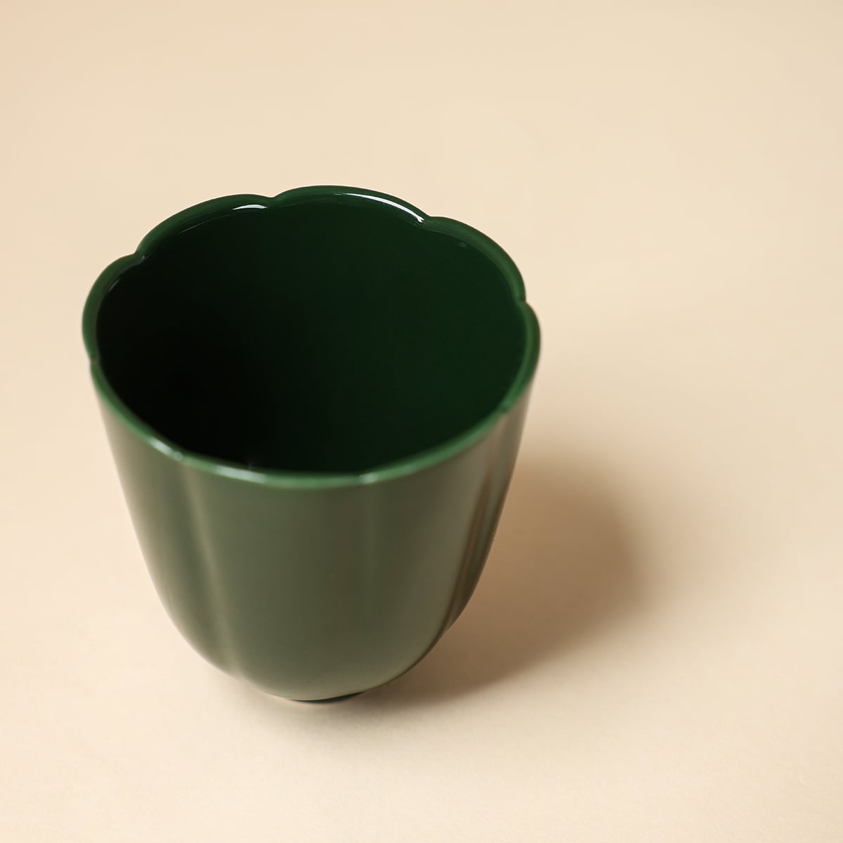Deep Green Petal Cup — view 2