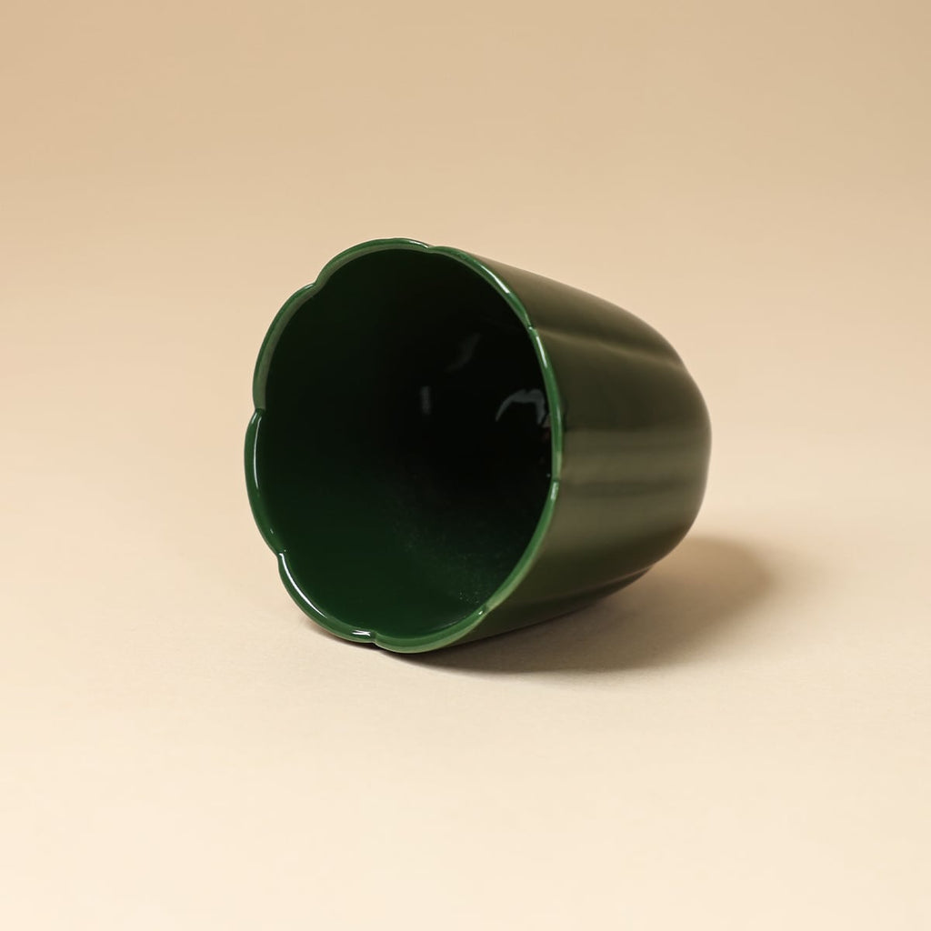 Deep Green Petal Cup — view 3