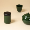 Deep Green Small Tea Caddy — view 1