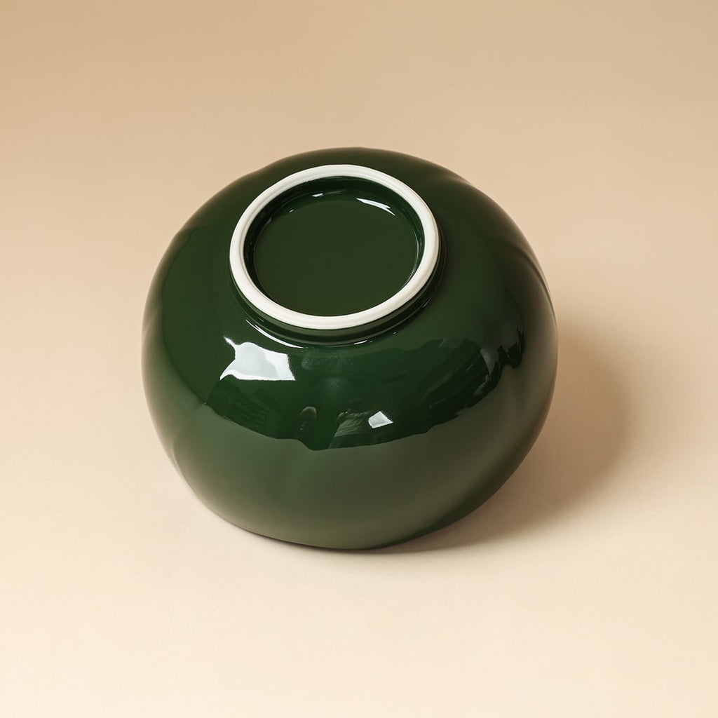 Deep Green Sunflower-Rim Waste Bowl — view 2