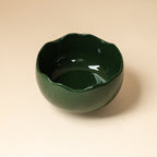 Deep Green Sunflower-Rim Waste Bowl — view 5