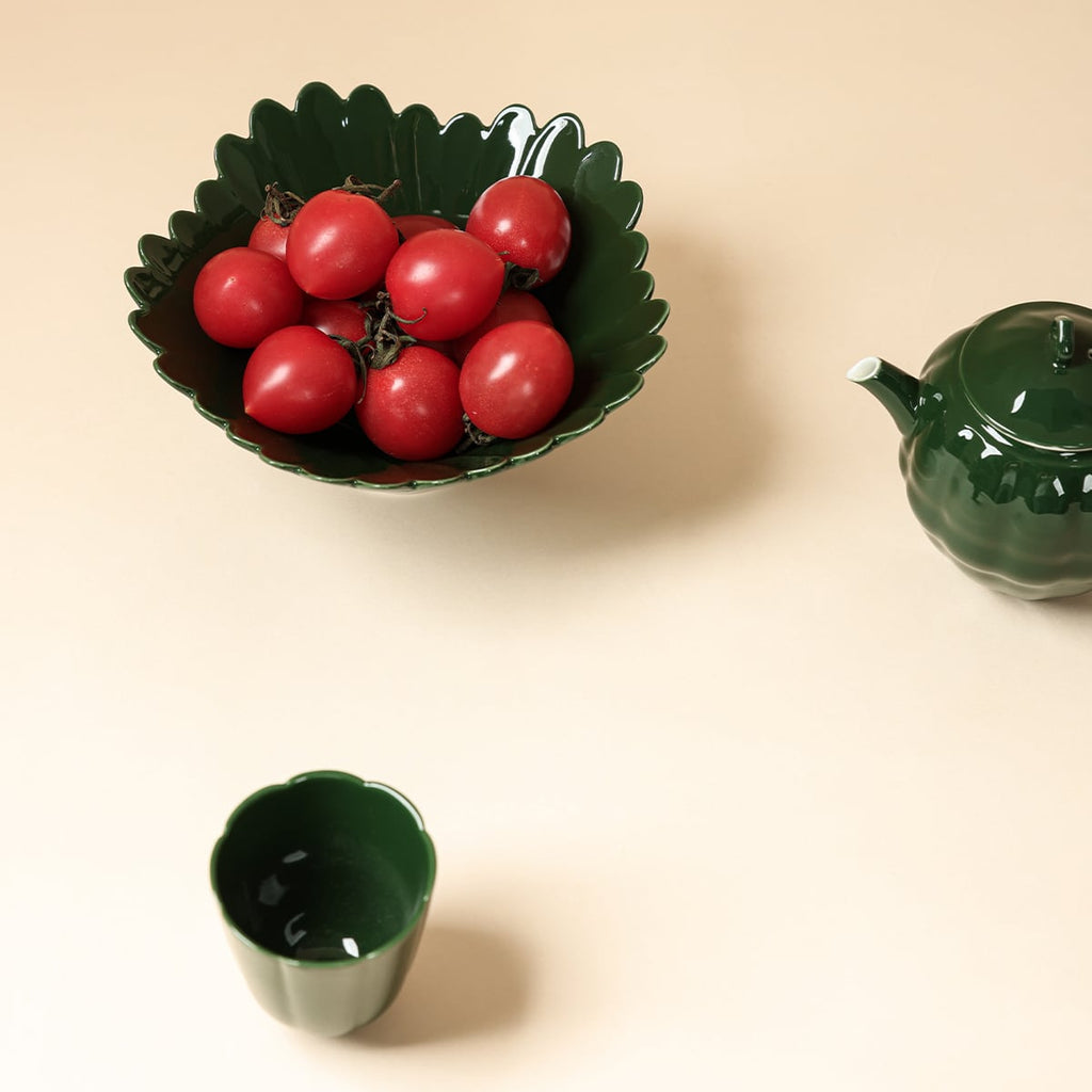 Deep Green Tea Snack Plate — view 1