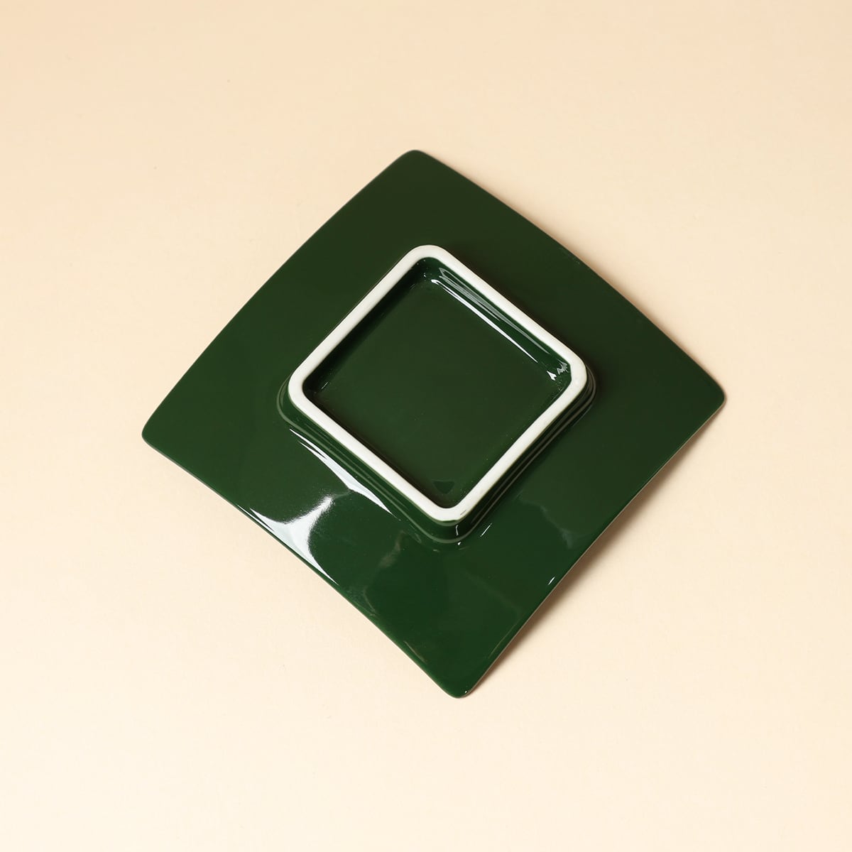 Deep Green Tile Coaster — view 4