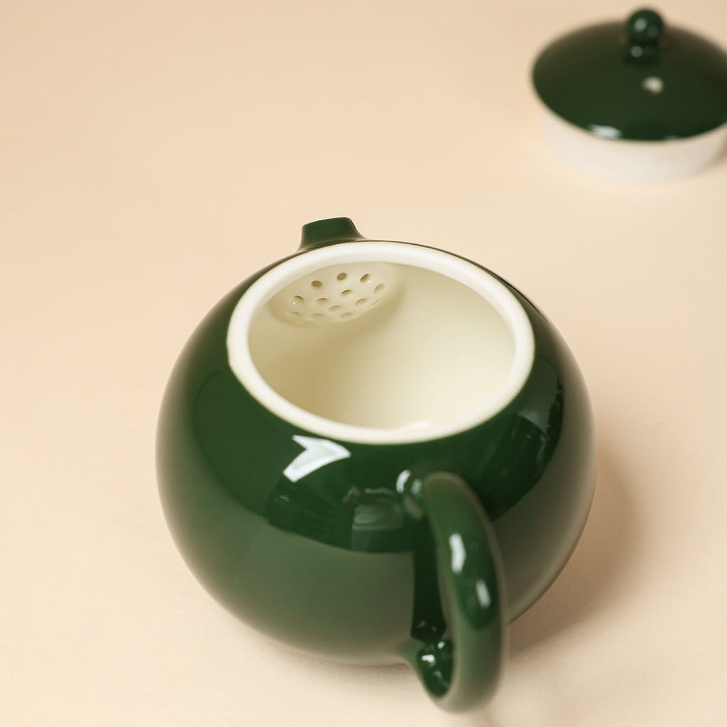 Deep Green Xishi Teapot — view 3