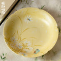 Gardenia Yellow Hand-Painted Daisy Petal-Rim Pot Rest — view 2