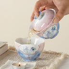 Hand-Painted Butterfly Garden Blessed Petal Gaiwan — view 4