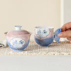 Hand-Painted Butterfly Garden Butterfly Handle Tasting Cup — view 5