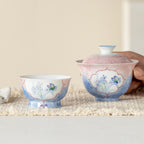 Hand-Painted Butterfly Garden Joyful Tasting Cup — view 5