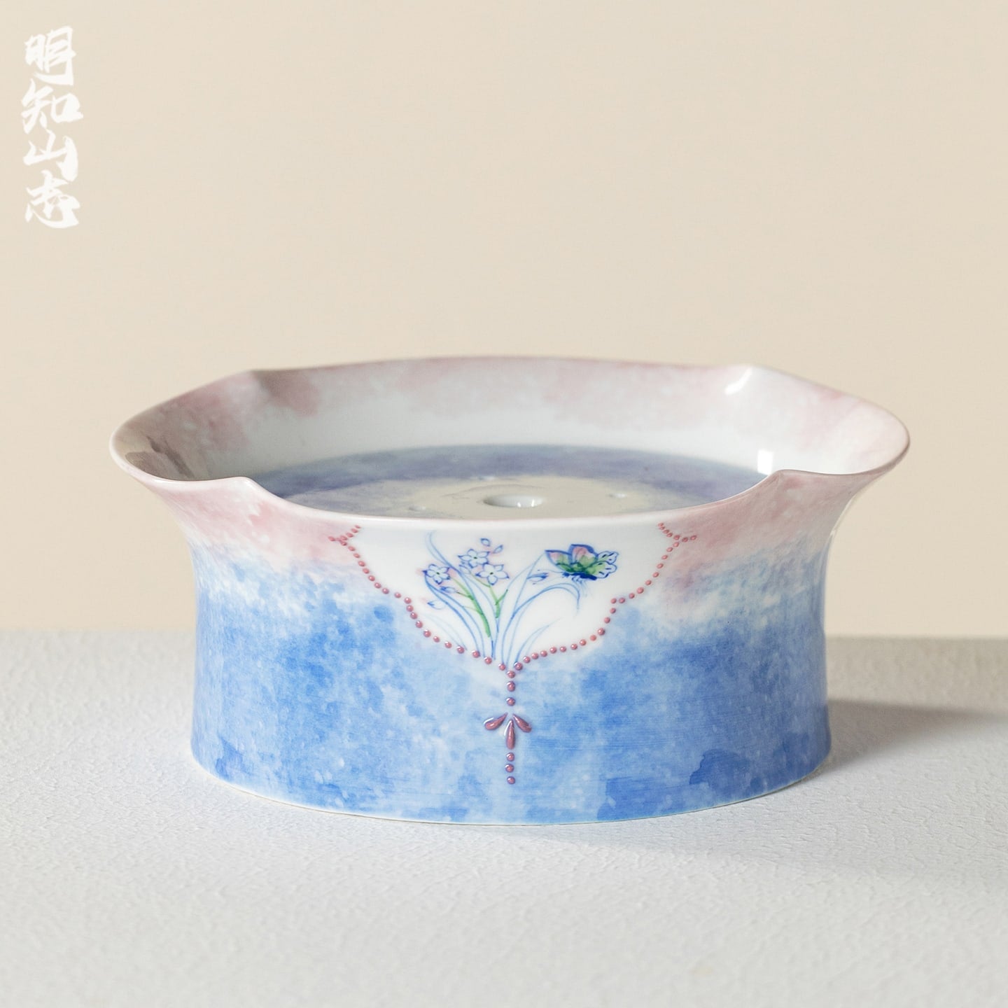 Hand-Painted Butterfly Garden Suhe Pot Rest — view 2