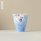 Hand-Painted Snow Plum Cylindrical Tasting Cup — view 2