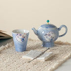 Hand-Painted Snow Plum Cylindrical Tasting Cup — view 4