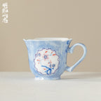 Hand-Painted Snow Plum Floral Ear-Handle Tasting Cup — view 2