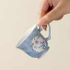 Hand-Painted Snow Plum Floral Ear-Handle Tasting Cup — view 3