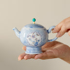 Hand-Painted Snow Plum Pearl Teapot — view 5