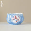 Hand-Painted Snow Plum Petal Tasting Cup — view 2
