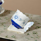 Ivory Clay Blue Floral Tale Butterfly Handle Tasting Cup — view 5