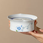 Ivory Clay Blue Floral Tale Suhe Pot Rest — view 5