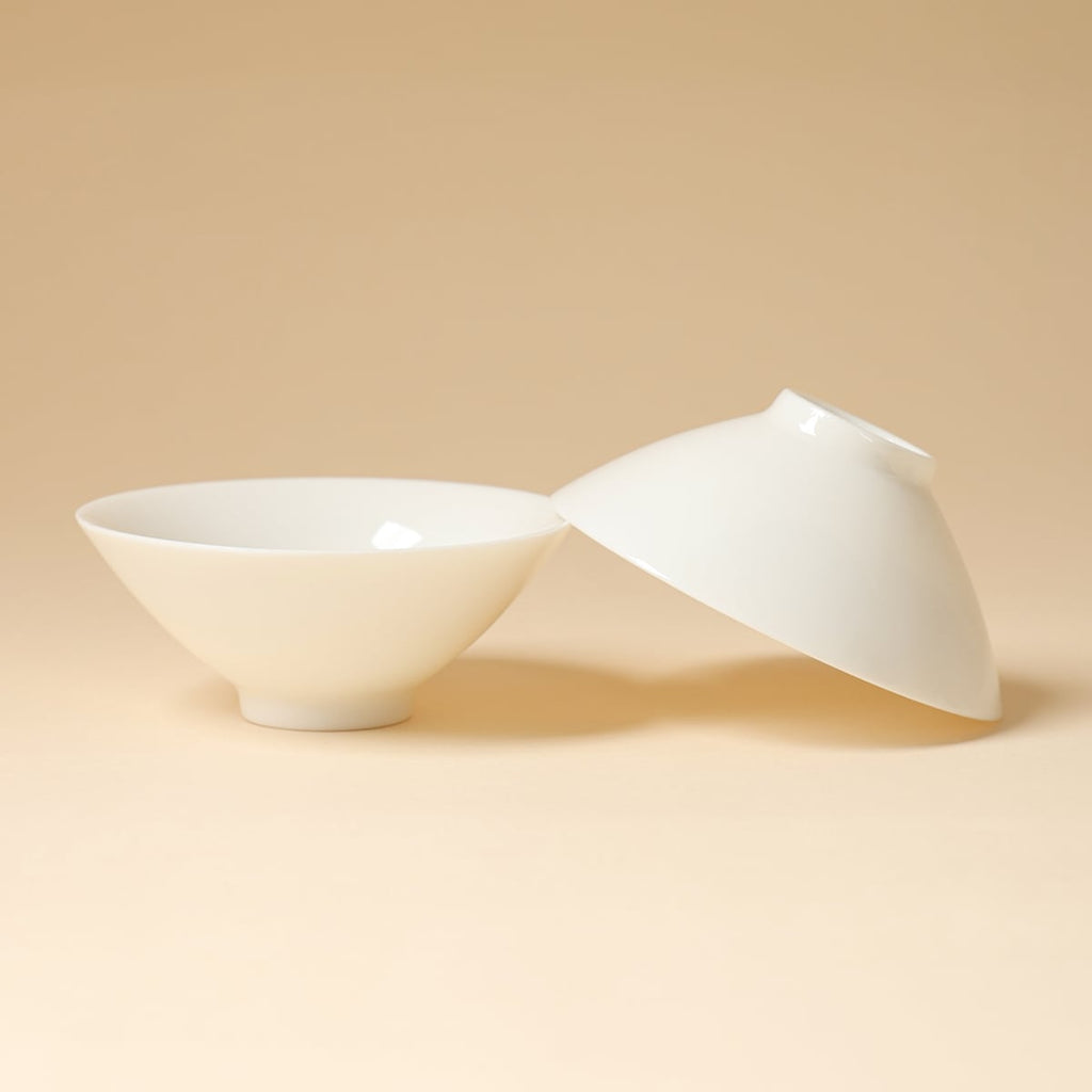 Ivory White Conical Hat Cup — view 3