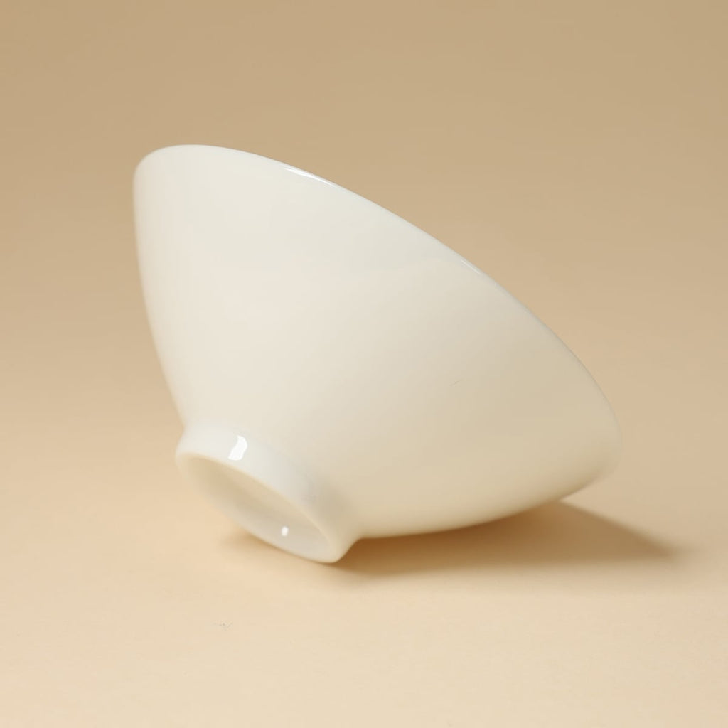 Ivory White Conical Hat Cup — view 5