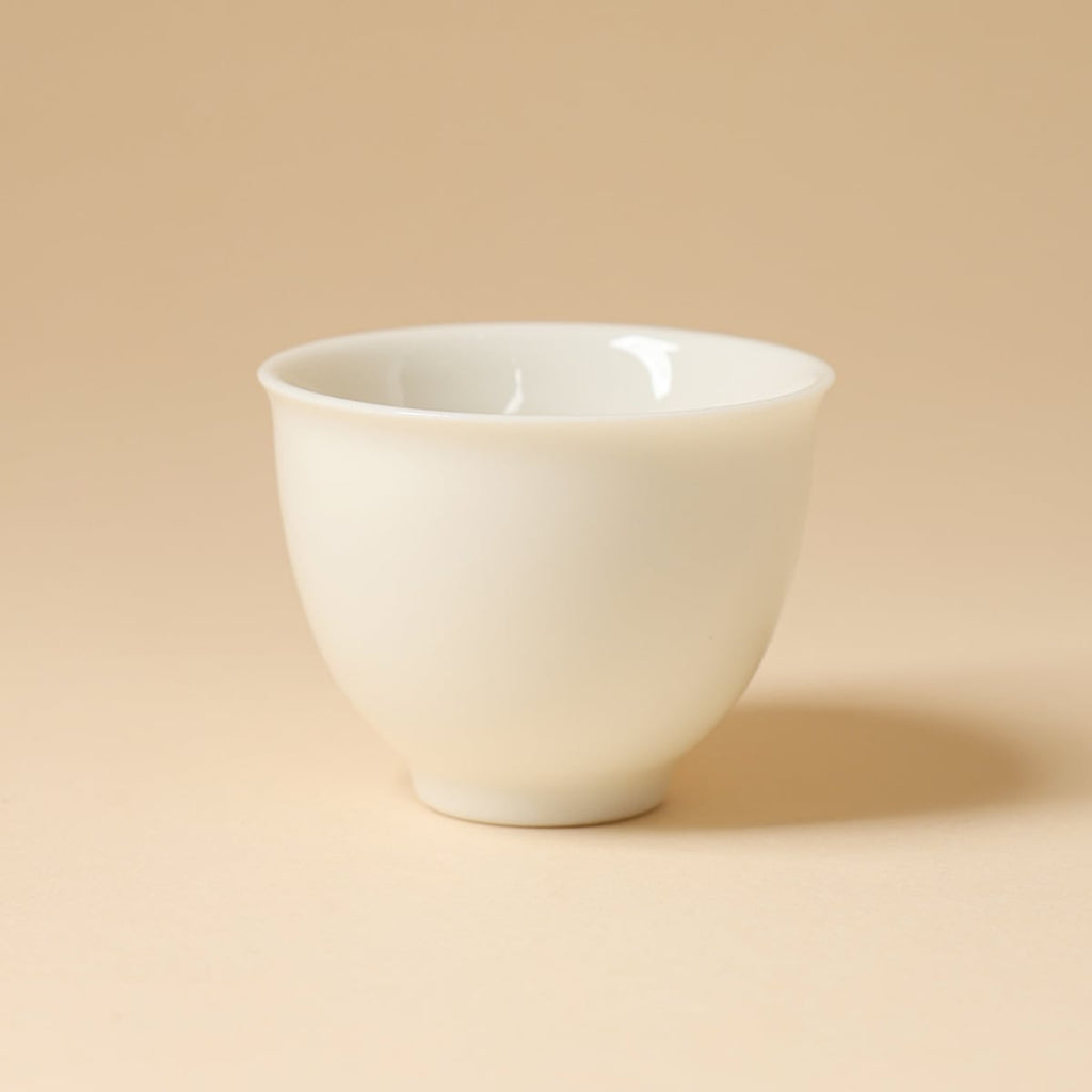 Ivory White Plain Cup — view 3