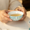 Lake Blue Moonlit White Lotus Sleeping Star Tasting Cup — view 2