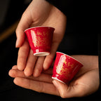 Lang Red Six-Pattern Tasting Cup — view 2