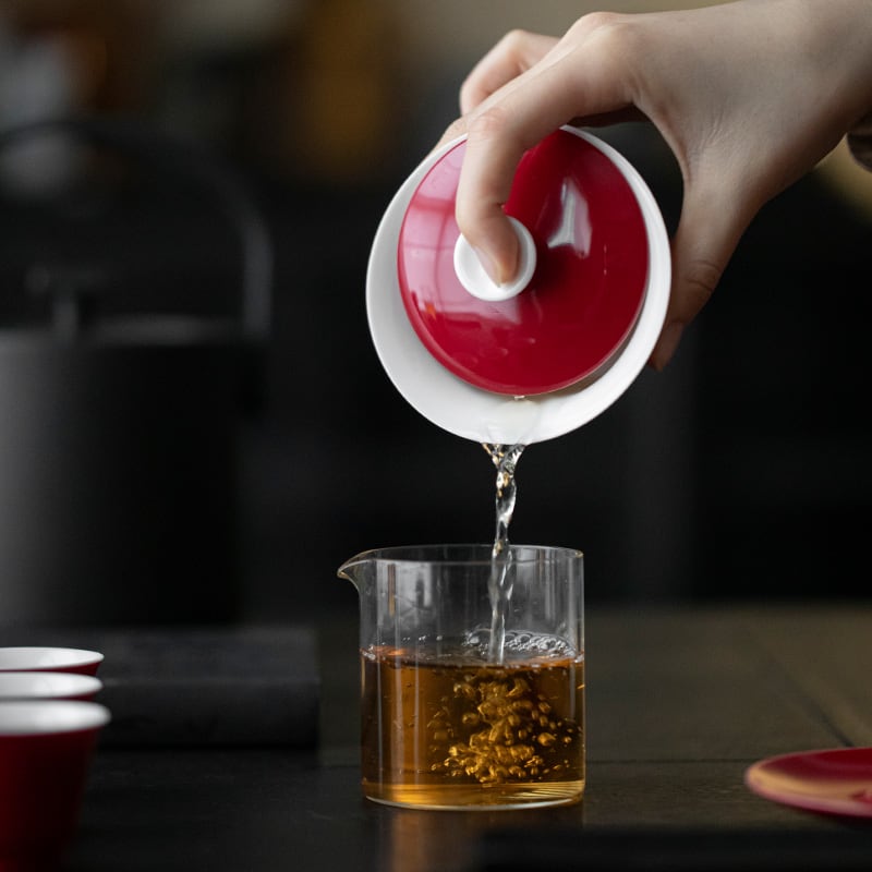Lang Red Yiwen Gaiwan & Xiantan Cup Set