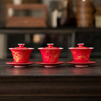 Lang Red Yiwen Three-Pattern Gaiwan — view 4