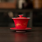 Lang Red Yiwen Three-Pattern Gaiwan — view 5