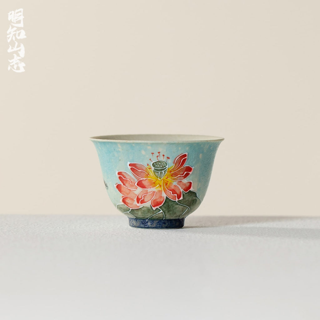 Lanting Pink Lotus Fanling Tasting Cup — view 2