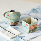 Lanting Pink Lotus Quiet-Frost Handle Tasting Cup — view 3