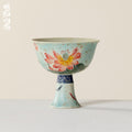 Lanting Pink Lotus Song-Style High-Footed Tasting Cup — view 2