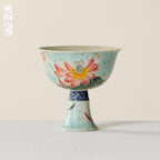 Lanting Pink Lotus Song-Style High-Footed Tasting Cup — view 2