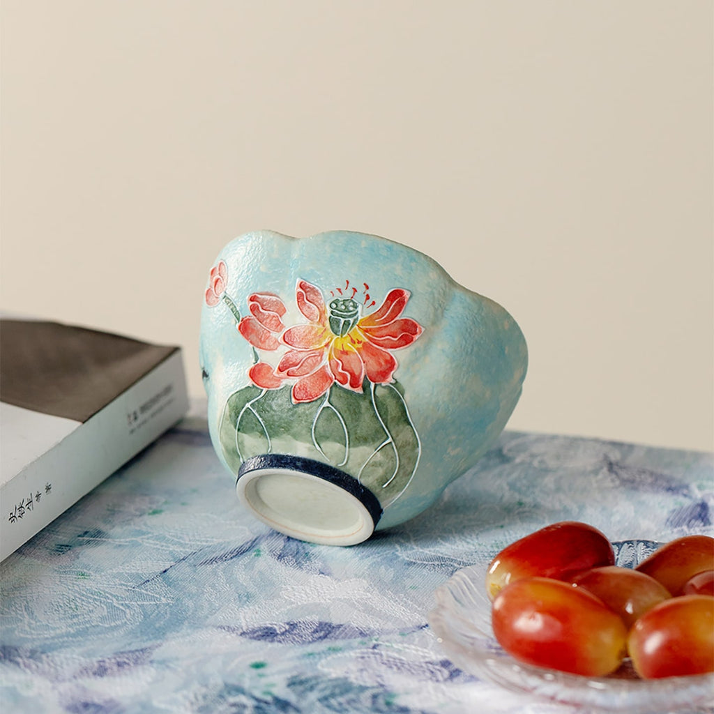 Lanting Pink Lotus Withered Lotus Tasting Cup — view 3