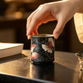 Midnight Black Zhuangzi's Butterfly Dream Bamboo-Knot Tasting Cup — view 2