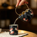 Midnight Black Zhuangzi's Butterfly Dream Clear Harmony Bail-Handle Fairness Pitcher — view 2