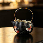 Midnight Black Zhuangzi's Butterfly Dream Clear Harmony Bail-Handle Fairness Pitcher — view 3