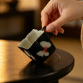 Midnight Black Zhuangzi's Butterfly Dream Quiet-Frost Handle Tasting Cup — view 2