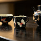 Midnight Black Zhuangzi's Butterfly Dream Quiet-Frost Handle Tasting Cup — view 4