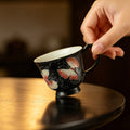 Midnight Black Zhuangzi's Butterfly Dream Round Handle Tasting Cup — view 2