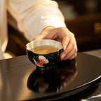 Midnight Black Zhuangzi's Butterfly Dream Shell Tasting Cup — view 3