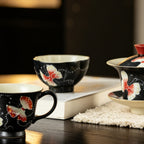 Midnight Black Zhuangzi's Butterfly Dream Shell Tasting Cup — view 4
