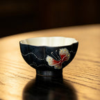 Midnight Black Zhuangzi's Butterfly Dream Shell Tasting Cup — view 5