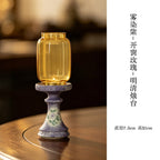 Ming-Qing Painted Candle Holder — view 4