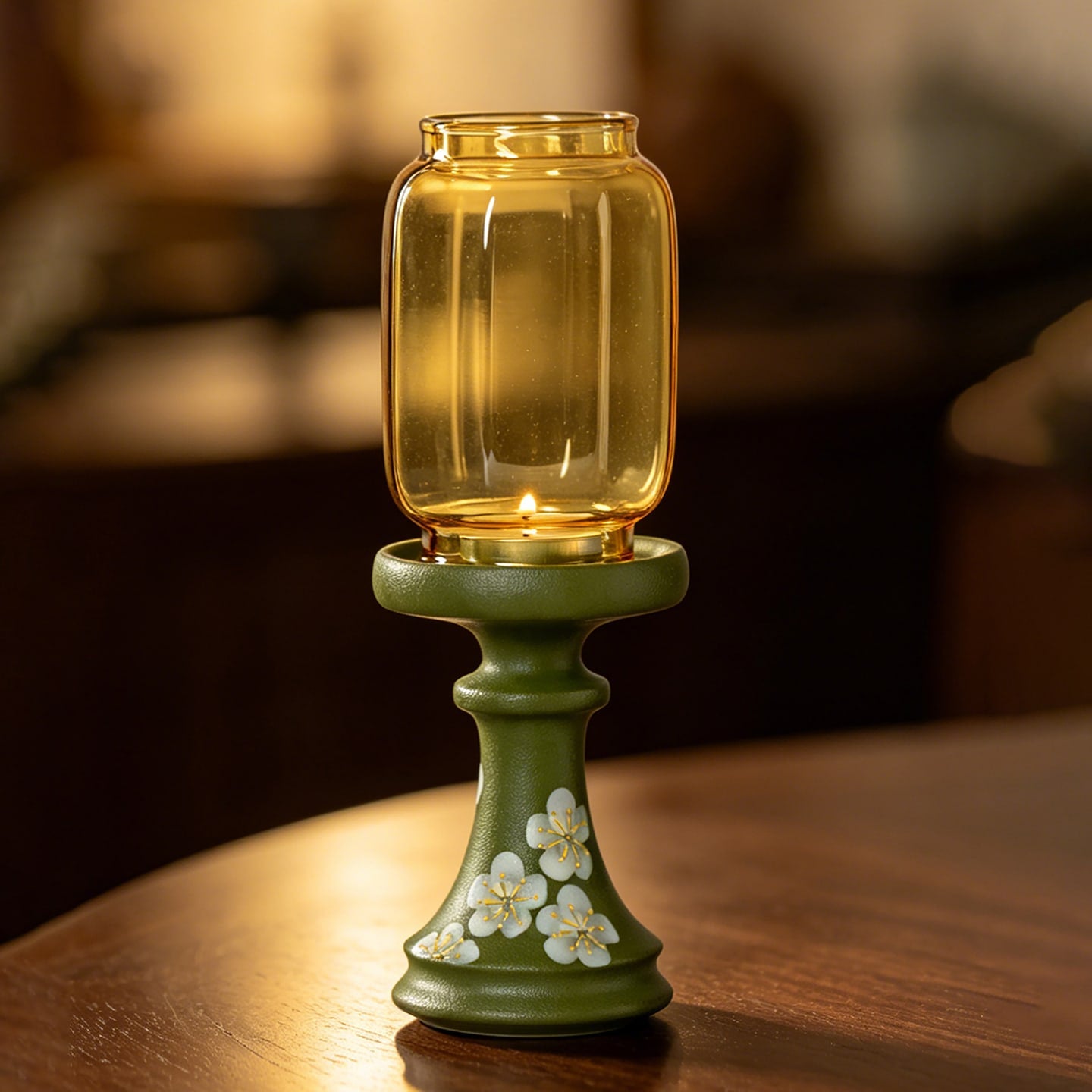 Ming-Qing Painted Candle Holder — view 7