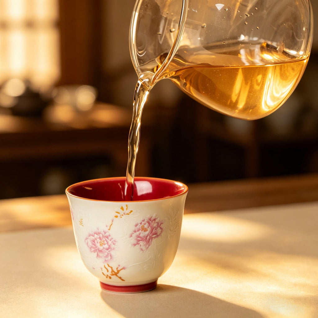 Mist Grey Auspicious Butterfly Flower Spirit Cup — view 5