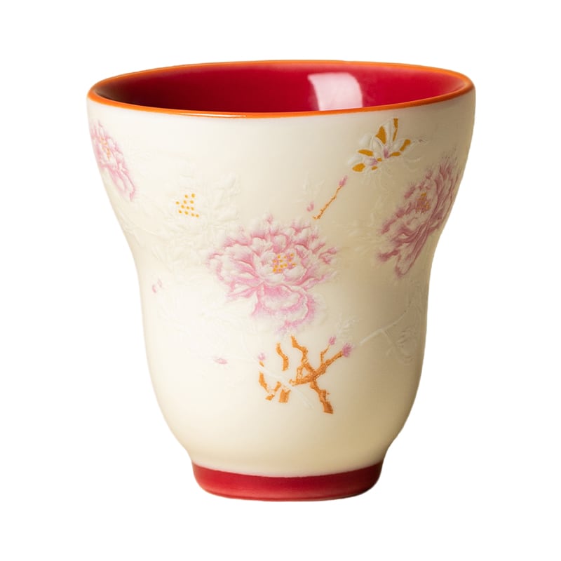 Mist Grey Auspicious Butterfly Gourd Cup — view 1
